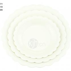 花邊圓型餐盤(6、4PCS