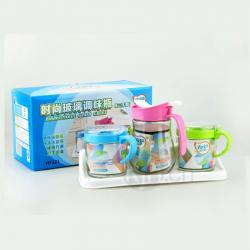 時(shí)尚玻璃調味瓶（三件套
