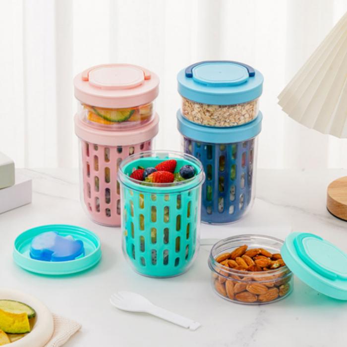 時(shí)髦保冷沙拉杯620ml/