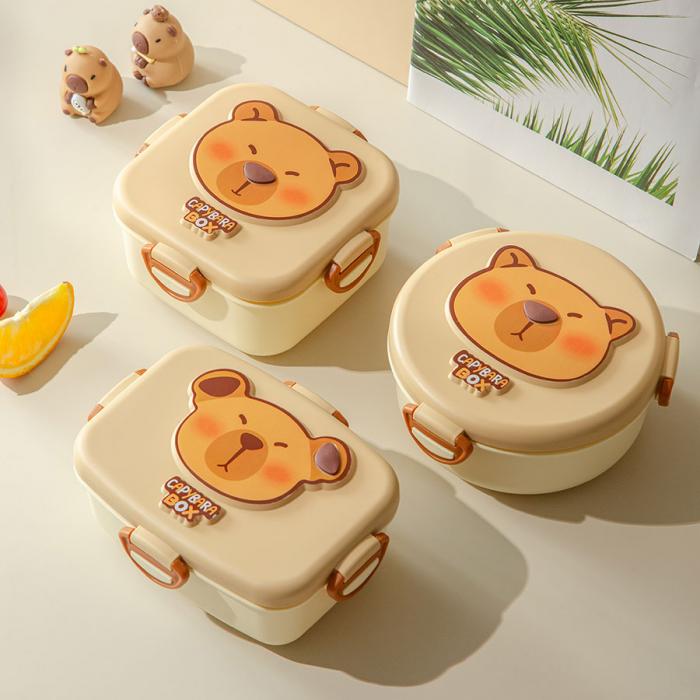 鈍鈍豚長方形/圓形/正方形便當(dāng)盒